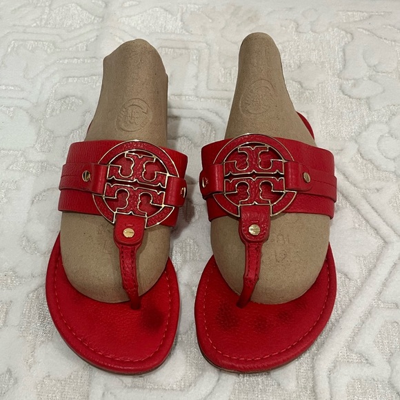 Tory Burch Raspberry Sandals 7.5 - Picture 1 of 12